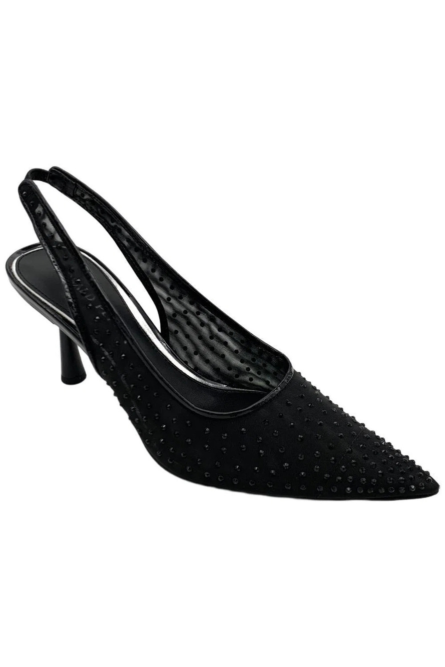 Donald Pliner Women's Eloise Mesh Slingback Heels Black - Medium